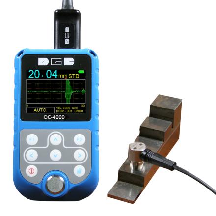 DGC DC-4000 Thickness Gauge, High Precision Ultrasonic Thickness Gauge Color Screen Automatic measurement