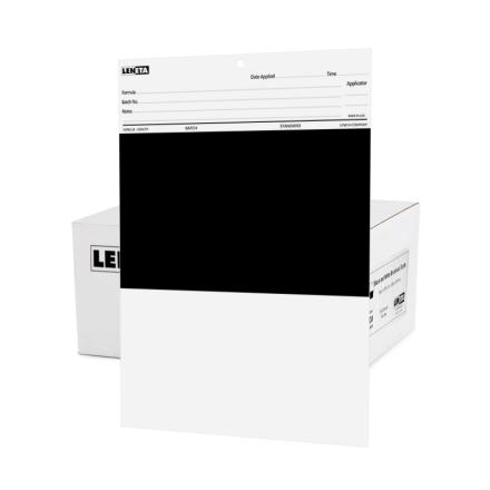 LENETA Form 2A Opacity Chart sealed black and white test cardboard 140x254mm