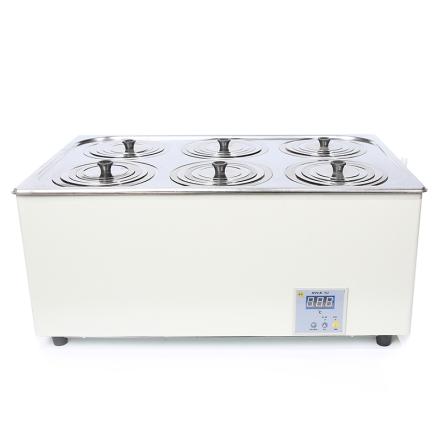 Jindadi HH-S26 thermostatic water Bath stainless steel cover double row six hole temperature control accuracy +/- 0.5 ℃