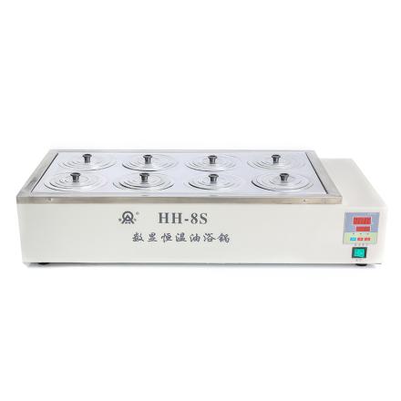 RONGHUA INSTRUMENT HH-8S digital display thermostatic oil Bath eight holes double row intelligent temperature control