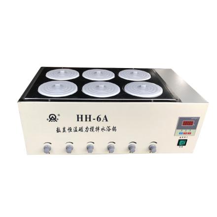 RONGHUA INSTRUMENT HH-6A Digital display thermostatic Magnetic Stir Water Bath Stainless steel Corrosion resistance