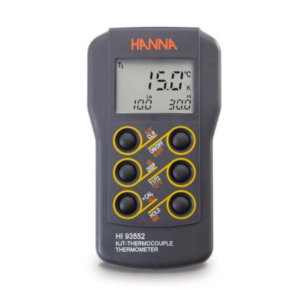 HANNA HI93552R thermoMeter waterproof design dual line LCD display RS232 interface