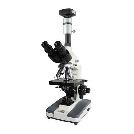 Varnishing XSP-BM-8CAD Computer Biological Microscope 5 million Pixel CMOS Camera Flat Panel Microscope