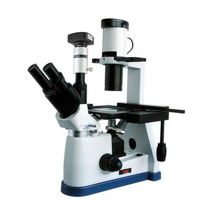 Varnishing BM-37XBD Computer Inverted Biological Microscope Long Working Distance Phase Contrast Device