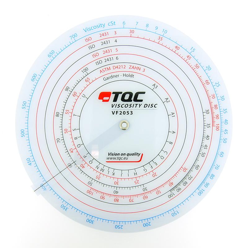 TQC sheen VF2053 Viscosity comparison dial