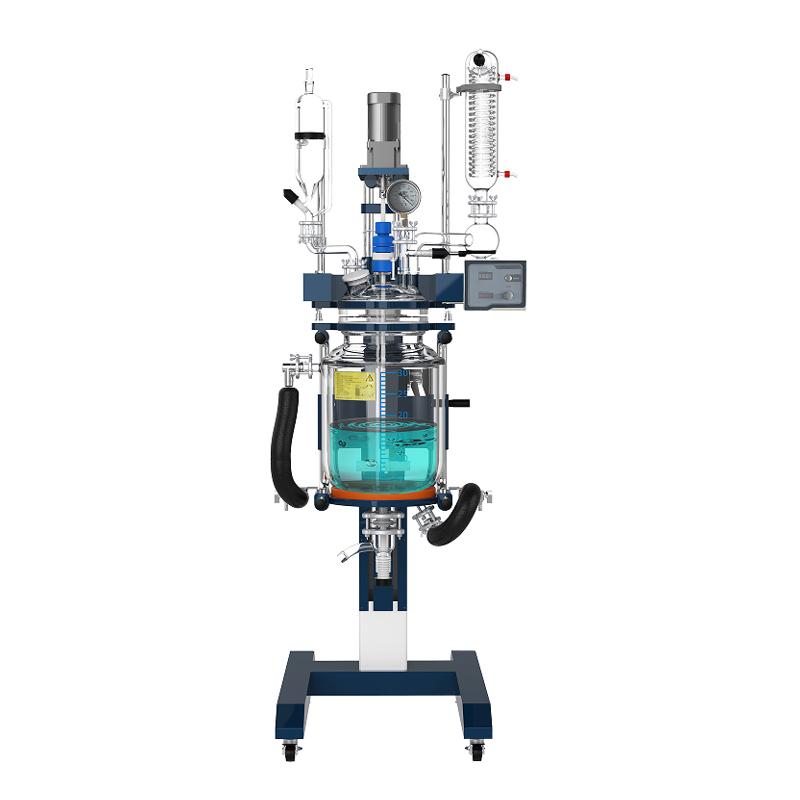 郑州长城科工贸 GRL-10 升降三层玻璃反应釜