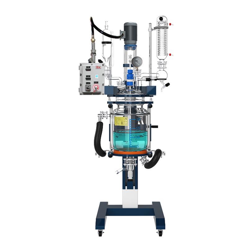 郑州长城科工贸 GRL-10EX 防爆升降三层玻璃反应釜
