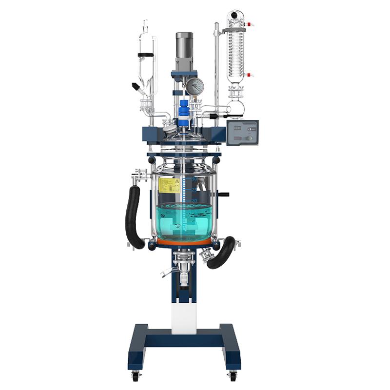 郑州长城科工贸 GRL-50 升降三层玻璃反应釜
