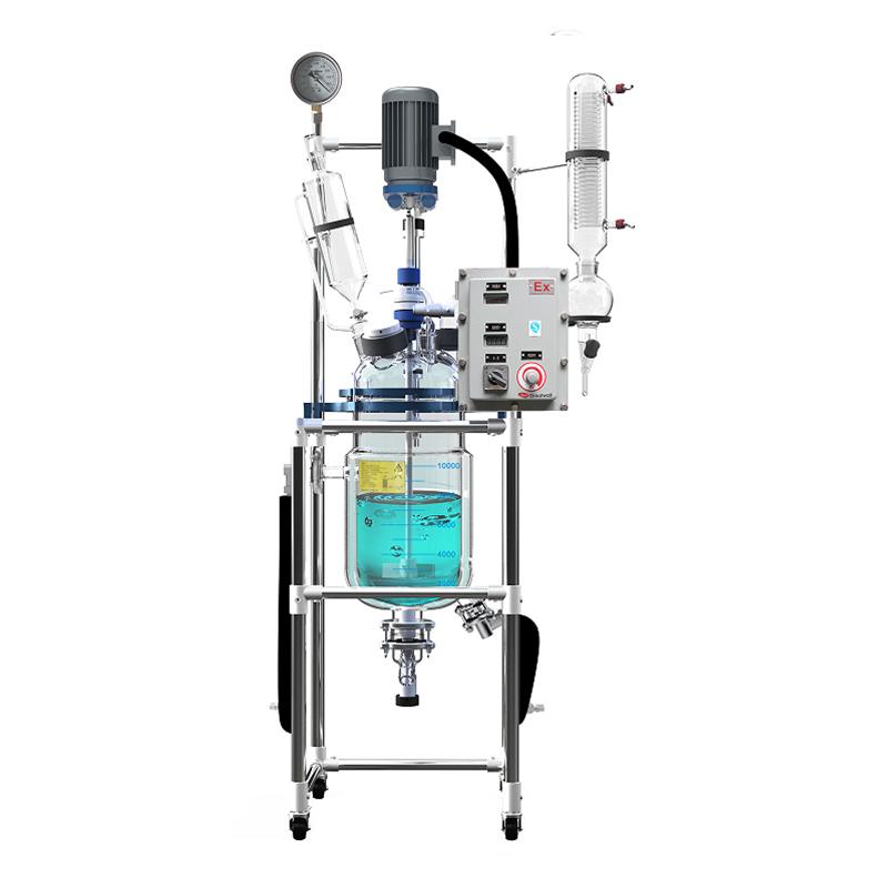 郑州长城科工贸 GR-10EX 防爆三层玻璃反应釜