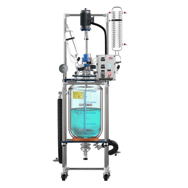 郑州长城科工贸 GR-50EX 防爆三层玻璃反应釜