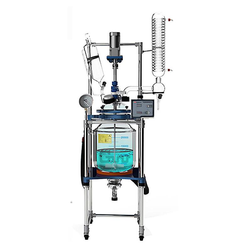 郑州长城科工贸 GR-20 变频调速三层玻璃反应釜 