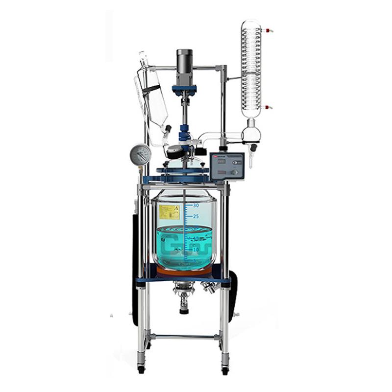 郑州长城科工贸 GR-30 变频调速三层玻璃反应釜 