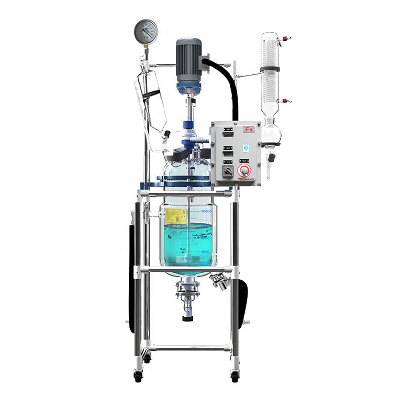 郑州长城科工贸 GR-10EX 防爆双层玻璃反应釜 