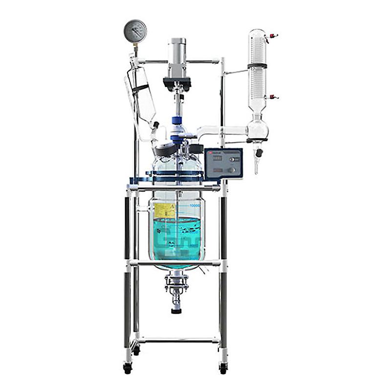 郑州长城科工贸 GR-10 变频调速双层玻璃反应釜 