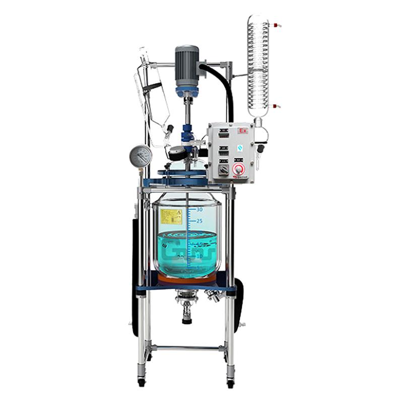 郑州长城科工贸 GR-30EX 防爆双层玻璃反应釜 