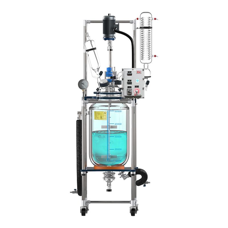 郑州长城科工贸 GR-50EX 防爆双层玻璃反应釜 