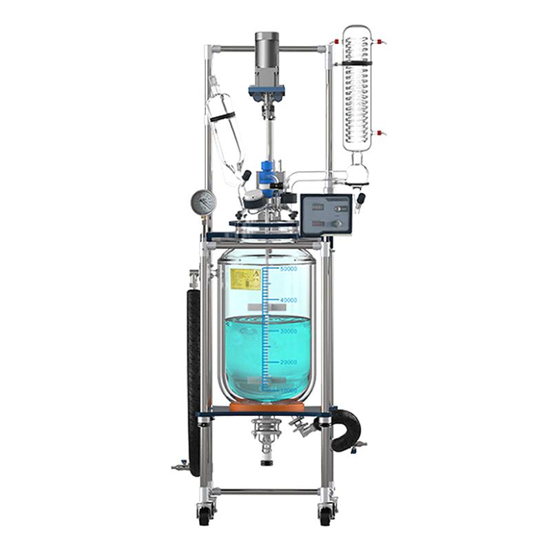 郑州长城科工贸 GR-50 变频调速双层玻璃反应釜 