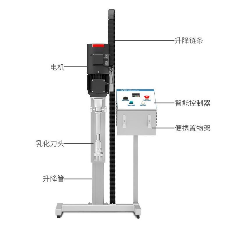 HuXi HR-60Z/60ST (Electric Lift) Pilot High Shear Dispersion Mulser Figure 2