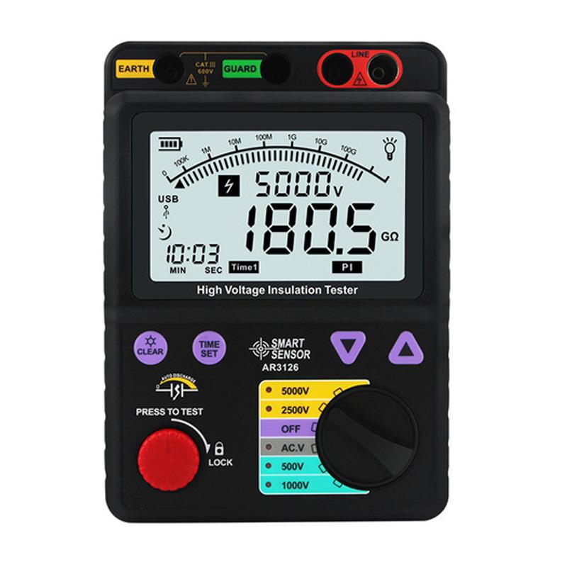SMART SENSOR AR3126 High voltage insulation resistance Meter