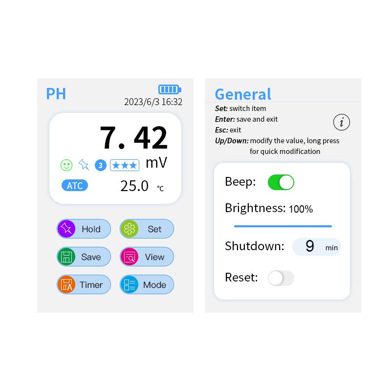 DDKSIC PH10 Portable pH Meter (Color Screen) Figure 5