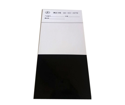 JINGKELIAN Upper White Lower Black Opacity Chart with sealed 200x125mm waterproof and anti-Curl