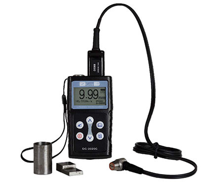 DGC DC-2030C Thickness Gauge, Ultrasonic Wall Thickness Gauge cast iron Probe 3000 Data storage