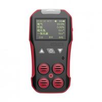 保时安CD4便携式四合一气体检测报警仪红黑版ABS外壳2.0寸LCD屏