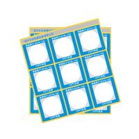 长龙 BCW4-100 反光型测温贴片 示温贴纸 100℃白色变蓝色