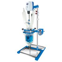 HUXI HF-1L Variable Frequency Speed Regulation Glass Reaction Kettle High Borosilicate Glass High corrosion resistance High and low temperature resistance