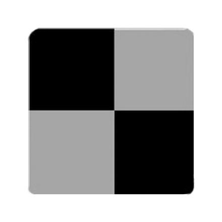 LENETA Form M12-BG喷涂贴卡遮盖力纸 黑白灰格子不干胶测试纸