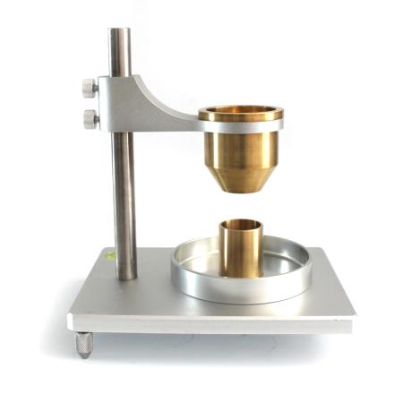 XIONGFA XF-02 Hall Flow velocity Meter brass Loose Bulk Density Meter Metal powder flowability test