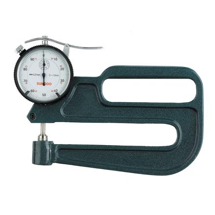 山度仪器LP-10120测厚仪深喉式指针式测量范围0-10mm喉深120mm