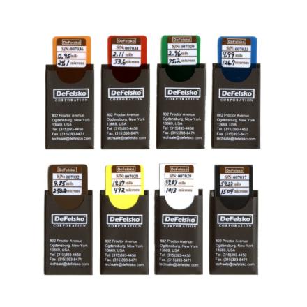 Defelsko STDCSS 塑料校准膜片 涂层测厚仪校准片 精度&plusmn;2&mu;m