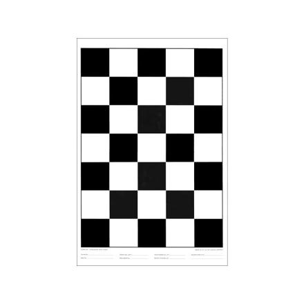 LENETA Form 10H 涂布率卡纸 黑白棋盘图案罩光油测试卡