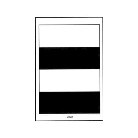 LENETA Form 14H 不透明度卡纸 黑白密封罩光油测试卡