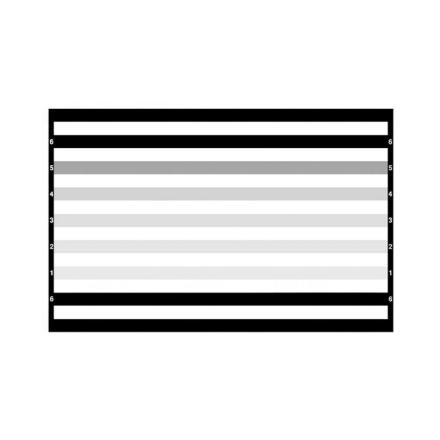 LENETA Form CU-1M灰度卡纸罩光油测试卡白色浅灰色黑色图表