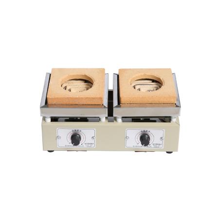 荣华 DDL-2&times;1KW 硅控可调电炉 双联工位调温加热