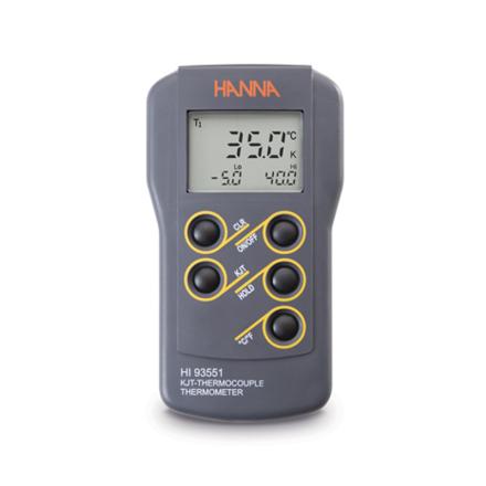 HANNA HI93551C 温度测定仪 JKT型热电偶温度计 宽测量范围双行显示