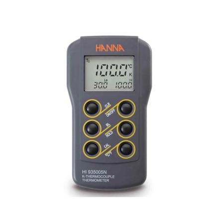 HANNA HI935005C 温度测定仪 K型热电偶测温仪 宽范围高精度双行显示