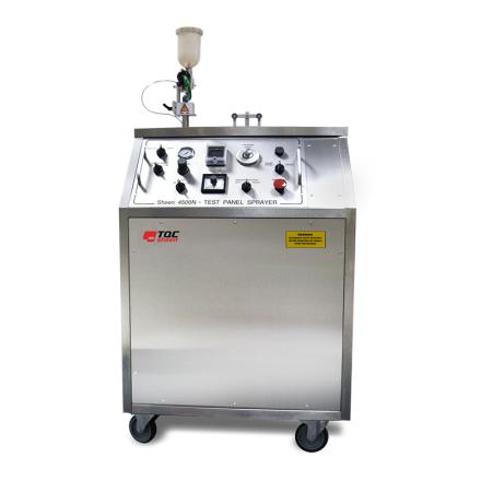 TQC sheen SH0590 automatic panel sprayer, double spray gun pneumatic lame plating equipment