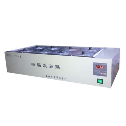 宏华HH-8防干烧数显恒温水浴锅双列八孔恒温加热