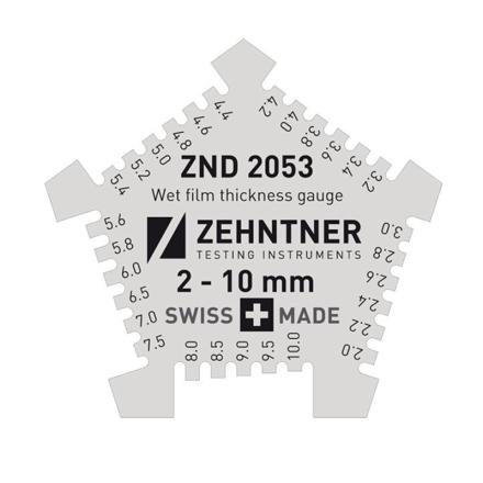Zehntner ZND2053湿膜梳湿膜厚度计五角型不锈钢2-10mm