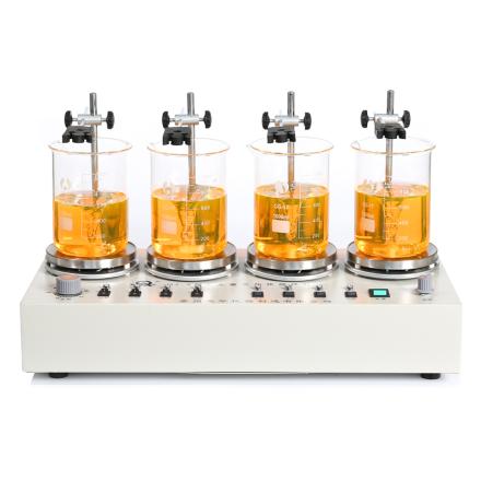 RONGHUA INSTRUMENT HJ-4 Magnetic Stirrer Multi-head Stirring Stepless Speed Regulation 2400rpm