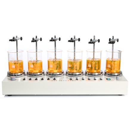 RONGHUA INSTRUMENT HJ-6 Magnetic Stirrer 2400rpm 200W * 6 Heating