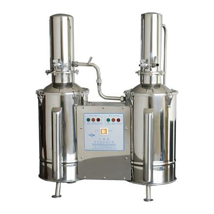 上海三申 DZ5C 不锈钢电热蒸馏水器 重蒸 双塔双体盘管冷凝缺水保护