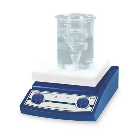 郑州长城科工贸CMS-20A加热磁力搅拌器 陶瓷面板抗强酸强碱加热至380℃