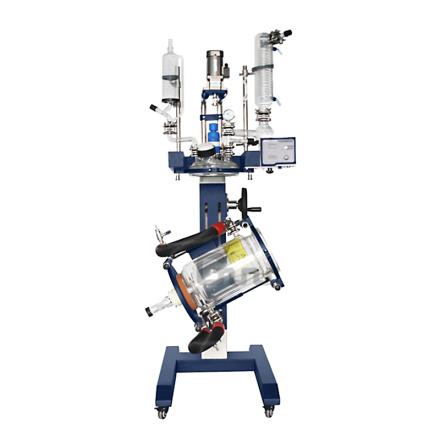 郑州长城科工贸 GRL-5EX 防爆升降三层玻璃反应釜 高硼硅玻璃变频调速