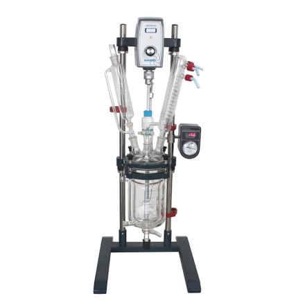 郑州长城科工贸 GR-3 双层调速玻璃反应釜 高硼硅玻璃3.3材质 -80~200℃工作温度