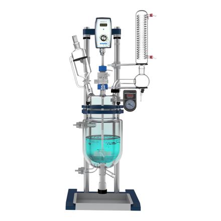 郑州长城科工贸GR-5台式双层调速玻璃反应釜 5L容积-80~200℃温区