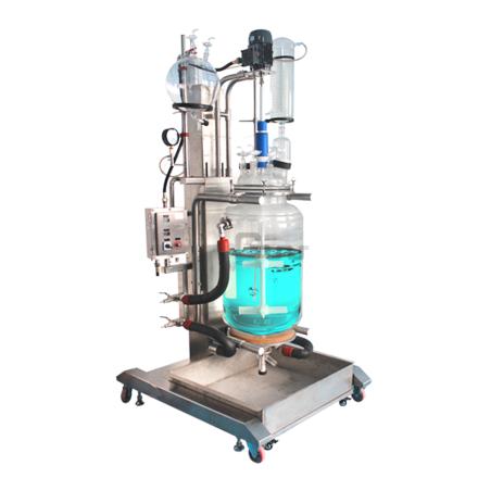 郑州长城科工贸GRSL-30调速双层玻璃反应釜高硼硅玻璃耐温-80℃至200℃